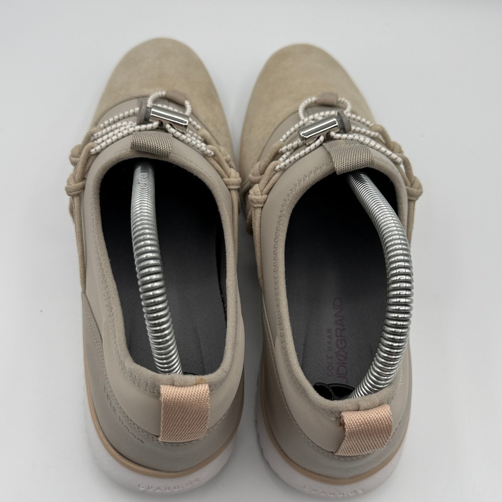 Cole Haan StudioGrand Sneakers Womens 9B Taupe Leather Suede Bungee W12366 - Picture 5 of 9